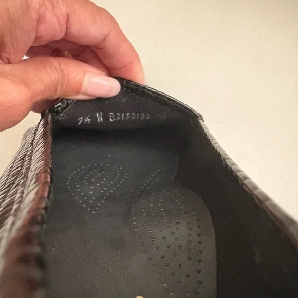 SAS Black Textured Loafers - Picture 6 of 8